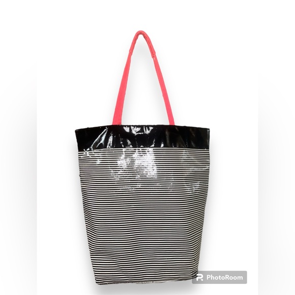 VICTORIA'S SECRET St. Barth Striped Beach Swim Travel Getaway Tote - Picture 2 of 3